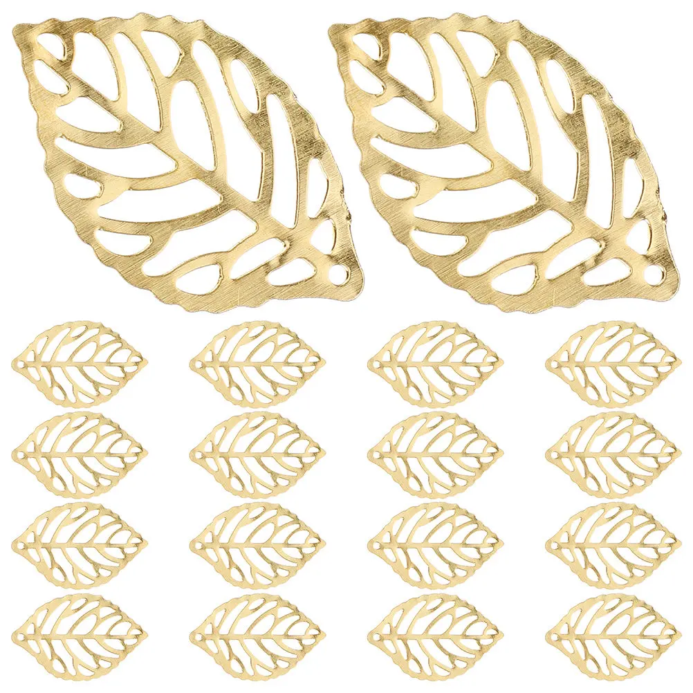 200Pcs Golden Hollow Leaf Charms for Jewelry Making DIY Earrings Necklaces Hair Clips Metal Filigree Pendants Craft Supplies
200Pcs Golden Hollow Leaf Charms for Jewelry Making DIY Earrings Necklaces Hair Clips Metal Filigree Pendants Craft Supplies