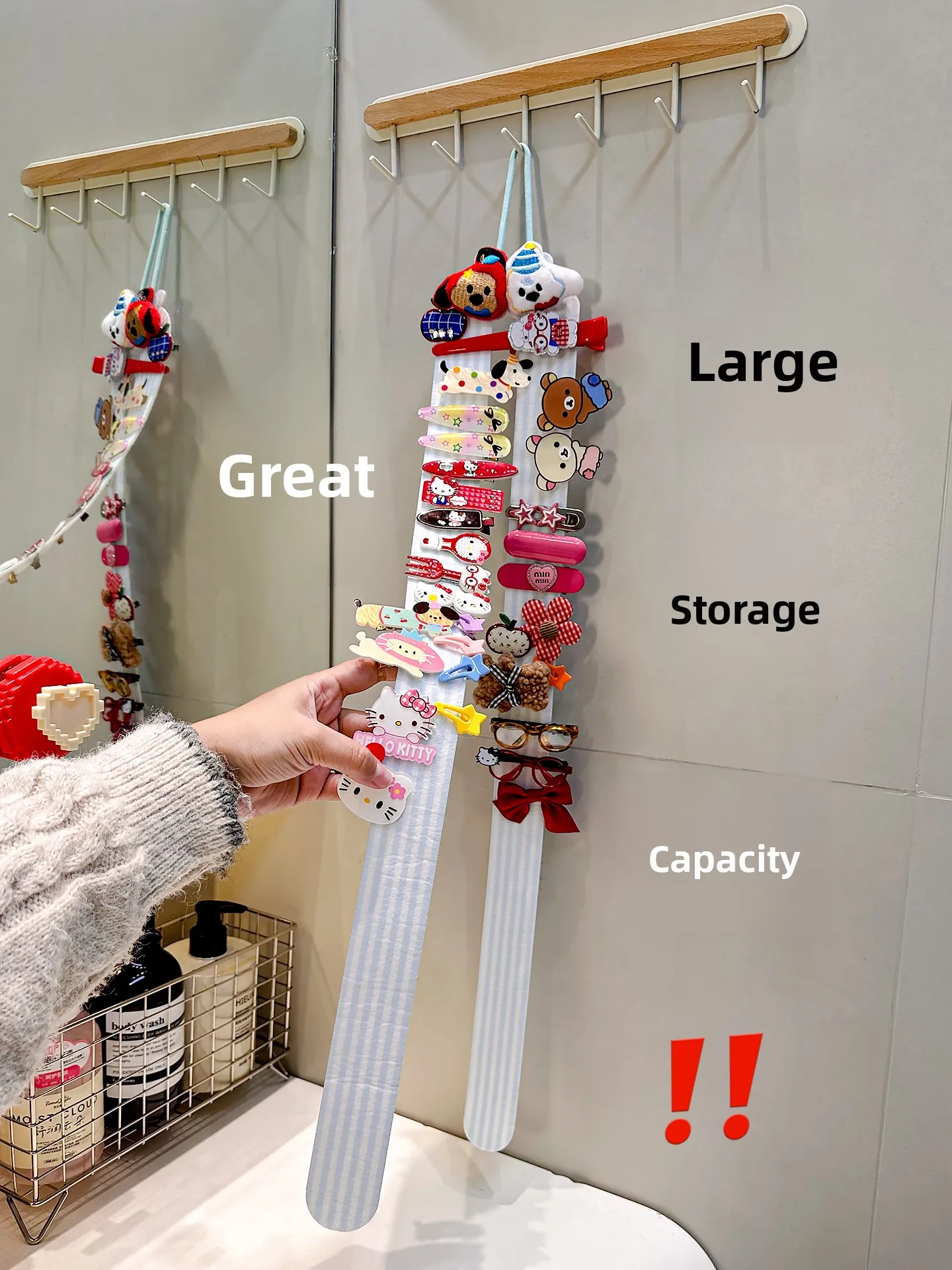 Adorable Hair Accessories Organizer Wall Mounted Jewelry Rack for Girls Children's Hair Clips Storage Solution Mirror Cabinet
Adorable Hair Accessories Organizer Wall Mounted Jewelry Rack for Girls Children's Hair Clips Storage Solution Mirror Cabinet