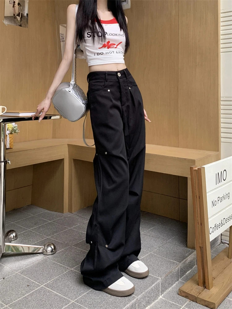 Брюки-карго женские черные зимние парусиновые Y2K джентльменские городские профессиональные антихолодные уютные мягкие против морщин для поездок на работу винтажные
Брюки-карго женские черные зимние парусиновые Y2K джентльменские городские профессиональные антихолодные уютные мягкие против морщин для поездок на работу винтажные