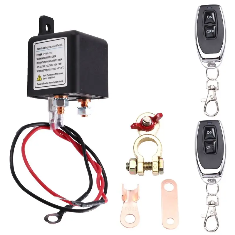 ABKI-Remote Battery Disconnect Control 12V 250A Power Off Switch Remote Power Management Long Distance Control Upgrade
ABKI-Remote Battery Disconnect Control 12V 250A Power Off Switch Remote Power Management Long Distance Control Upgrade