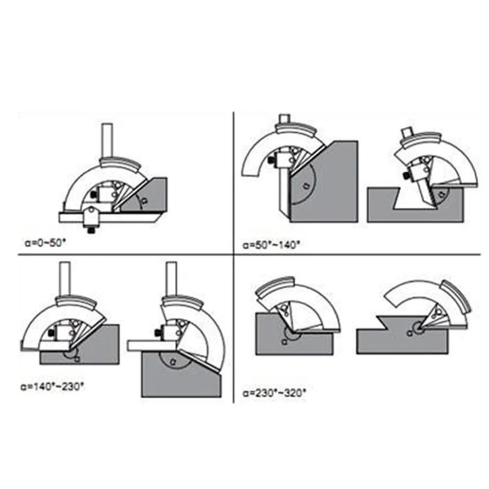 Angle Measuring Tool 0-320 Degrees Professional Universal Protractor for Accurate Scribing and Woodworking Tasks Extended Bevel
Angle Measuring Tool 0-320 Degrees Professional Universal Protractor for Accurate Scribing and Woodworking Tasks Extended Bevel