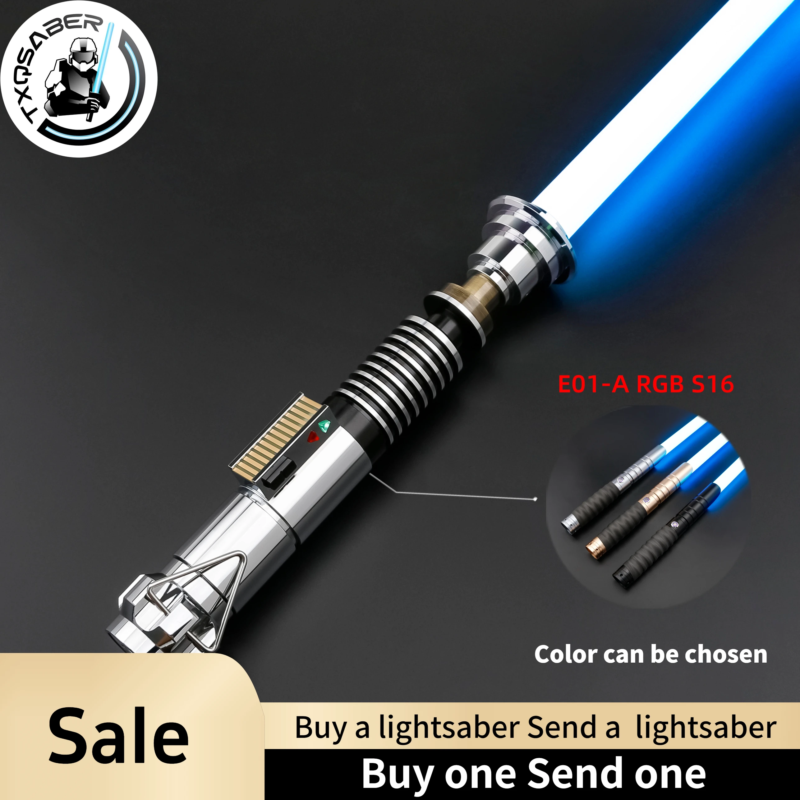 TXQSABER Replica Lightsaber LUKE EP6 Jedi Heavy Dueling Pixel RGB Light Sword Smooth Swing FOC Blaster Light Sword for Cosplay
TXQSABER Replica Lightsaber LUKE EP6 Jedi Heavy Dueling Pixel RGB Light Sword Smooth Swing FOC Blaster Light Sword for Cosplay