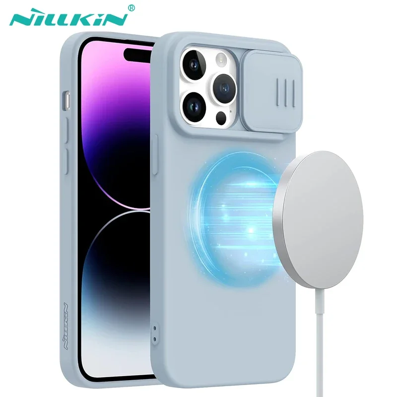 Чехол для iPhone 15 Pro Max Magsafe, защитный чехол NILLKIN CamShield из жидкого шелковистого силикона для iPhone 15 / 15 Pro
Чехол для iPhone 15 Pro Max Magsafe, защитный чехол NILLKIN CamShield из жидкого шелковистого силикона для iPhone 15 / 15 Pro