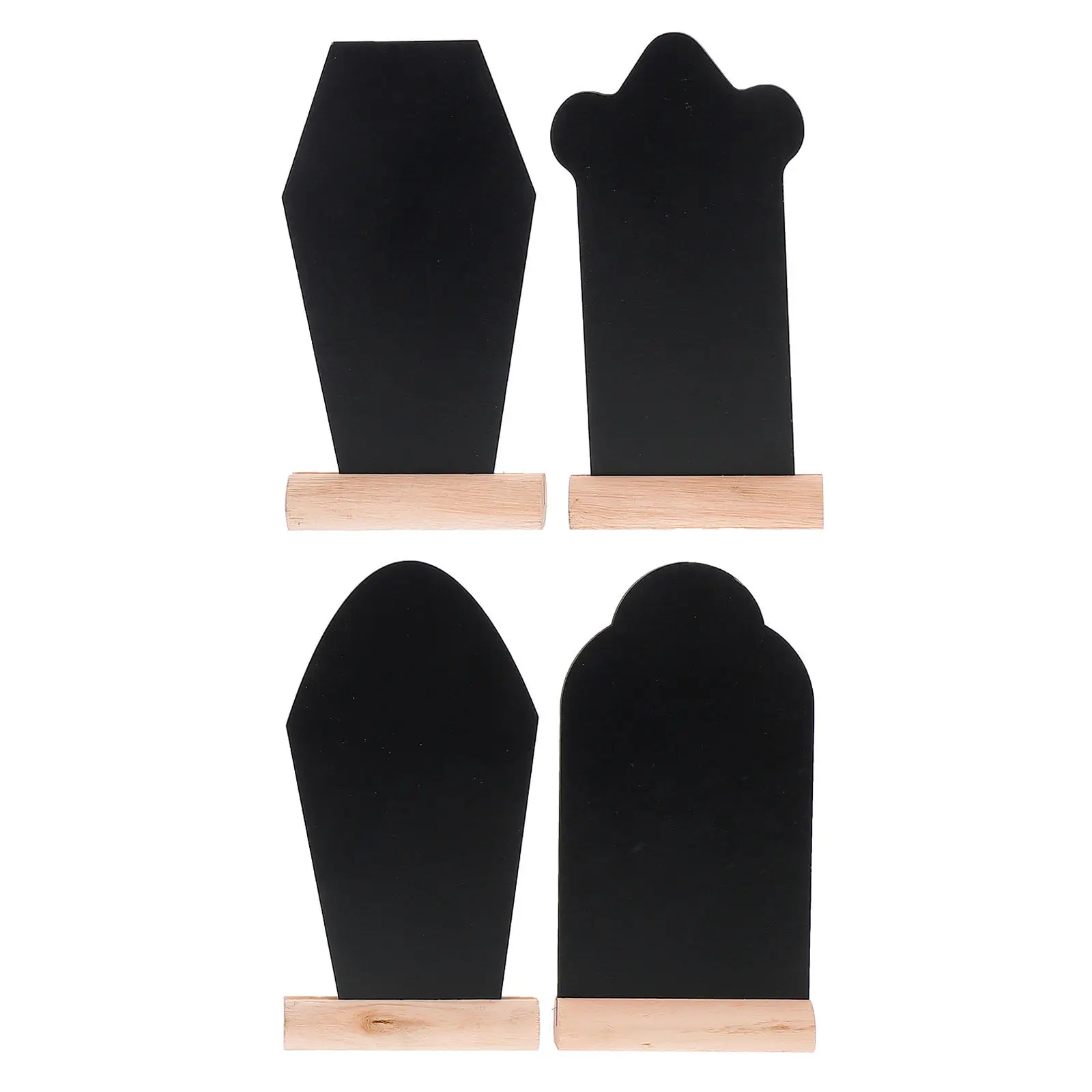 4Pcs Tombstone Blackboard Easter Decoration Wooden Coffin Shaped Message Board Party Sign DIY Writing Board Holiday Fun
4Pcs Tombstone Blackboard Easter Decoration Wooden Coffin Shaped Message Board Party Sign DIY Writing Board Holiday Fun