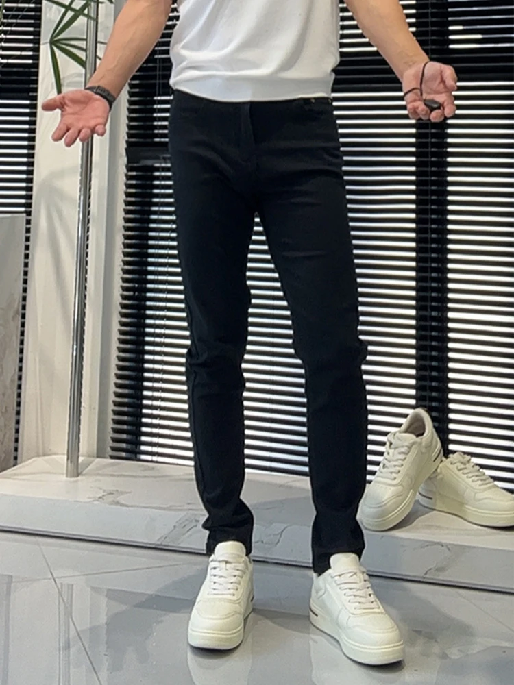 Slim Fit Straight Leg Black Jeans Men's Summer New Style Simple Clean Version Korean Style Business Casual Fashionable Jeans
Slim Fit Straight Leg Black Jeans Men's Summer New Style Simple Clean Version Korean Style Business Casual Fashionable Jeans