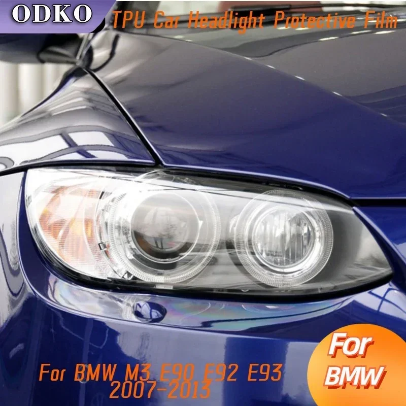 For BMW M3 E90 E92 E93 2007-2013 Car Headlight Tint Smoked Black Protective Film Front Light Transparent TPU Sticker Accessories
For BMW M3 E90 E92 E93 2007-2013 Car Headlight Tint Smoked Black Protective Film Front Light Transparent TPU Sticker Accessories