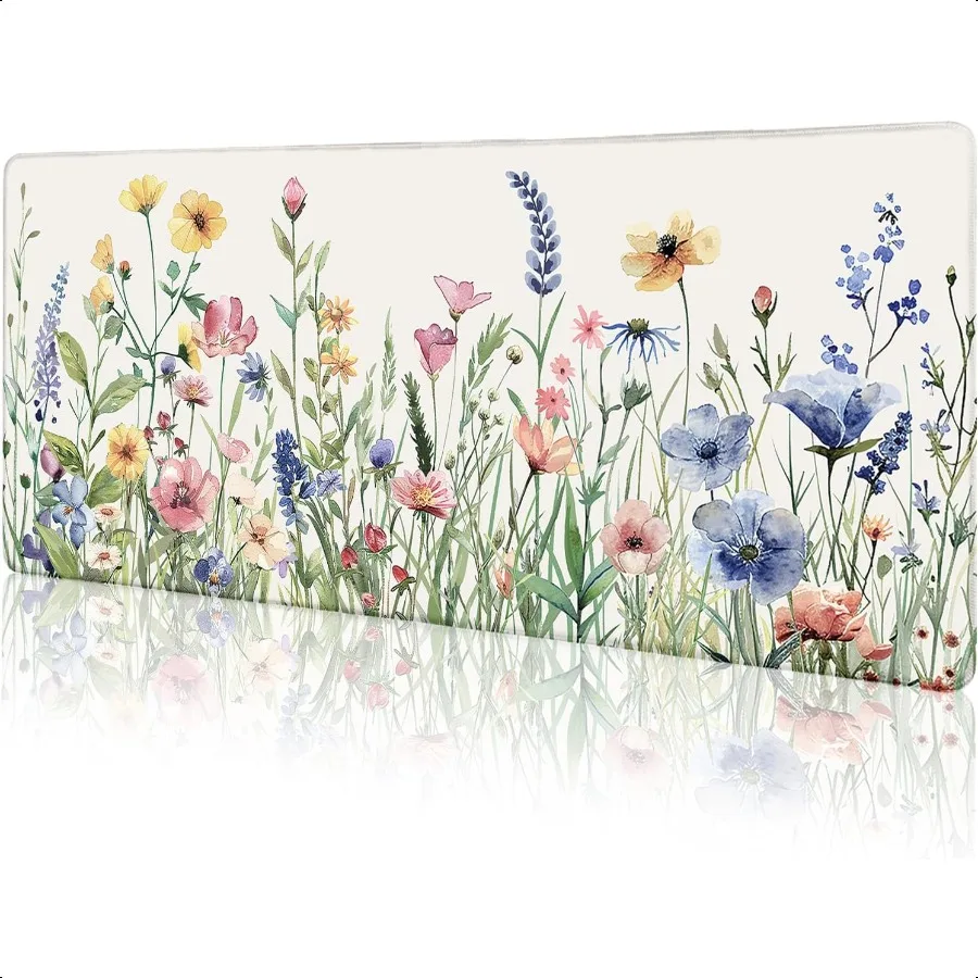 Flower Mouse Pad Large Desk Mat Pad XL Computer Mousepad with Stitched Edges NonSlip Keyboard Mouse Pad for Desktop Laptop Work 
Flower Mouse Pad Large Desk Mat Pad XL Computer Mousepad with Stitched Edges NonSlip Keyboard Mouse Pad for Desktop Laptop Work