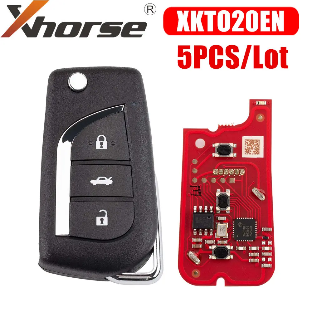 Xhorse XKTO20EN 2nd Generation for Toyota Type Wire Remote Key 3 Buttons 5 PCS/Lot
Xhorse XKTO20EN 2nd Generation for Toyota Type Wire Remote Key 3 Buttons 5 PCS/Lot