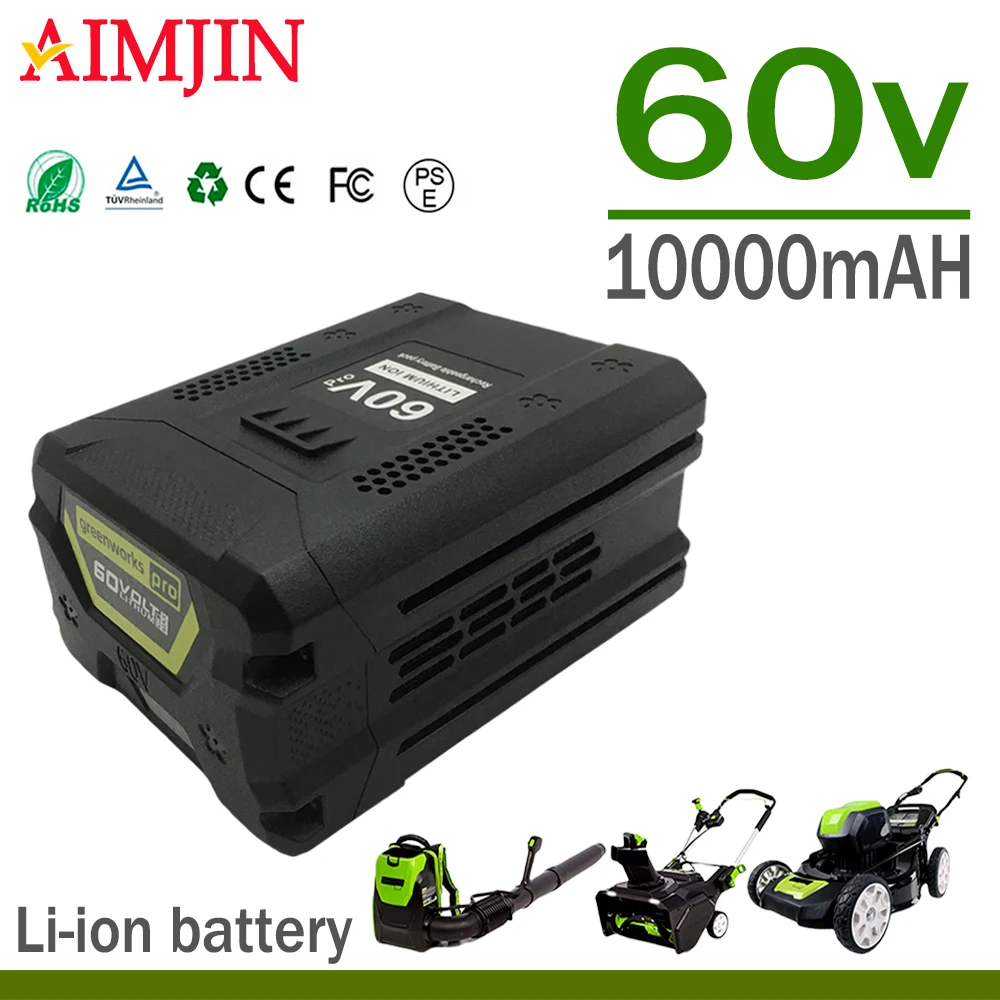 For Greenworks 60V 10000mAH BLF442 CSC404 CSF401/405 82CS27 82CS34 82BH22 82BD250 Power Tool Battery
For Greenworks 60V 10000mAH BLF442 CSC404 CSF401/405 82CS27 82CS34 82BH22 82BD250 Power Tool Battery