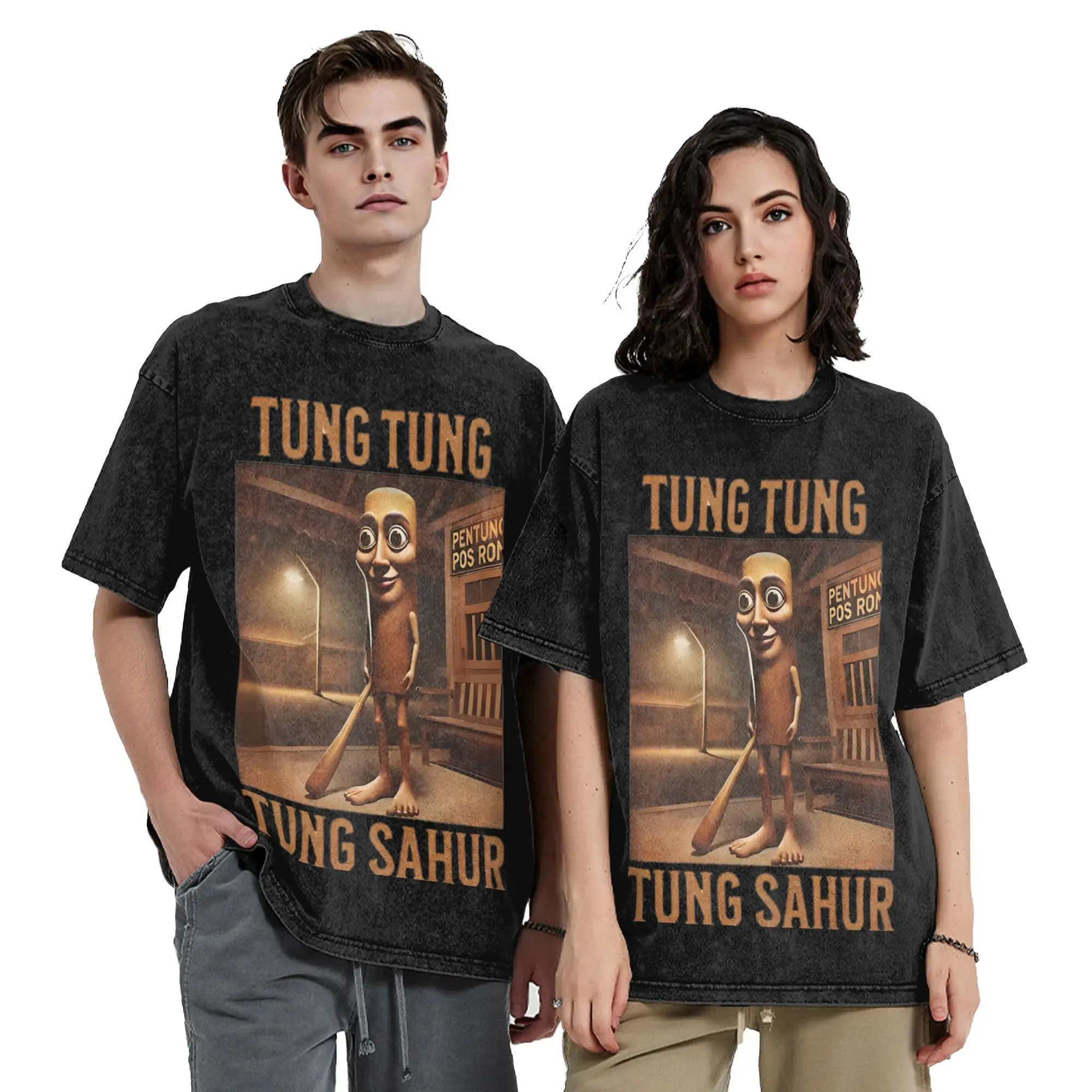 Tung Tung Tung Sahur Vintage Washed T Shirts Funny Italian Brainrot Pure Cotton Clothing Novelty Short Sleeve Crewneck Tees
Tung Tung Tung Sahur Vintage Washed T Shirts Funny Italian Brainrot Pure Cotton Clothing Novelty Short Sleeve Crewneck Tees