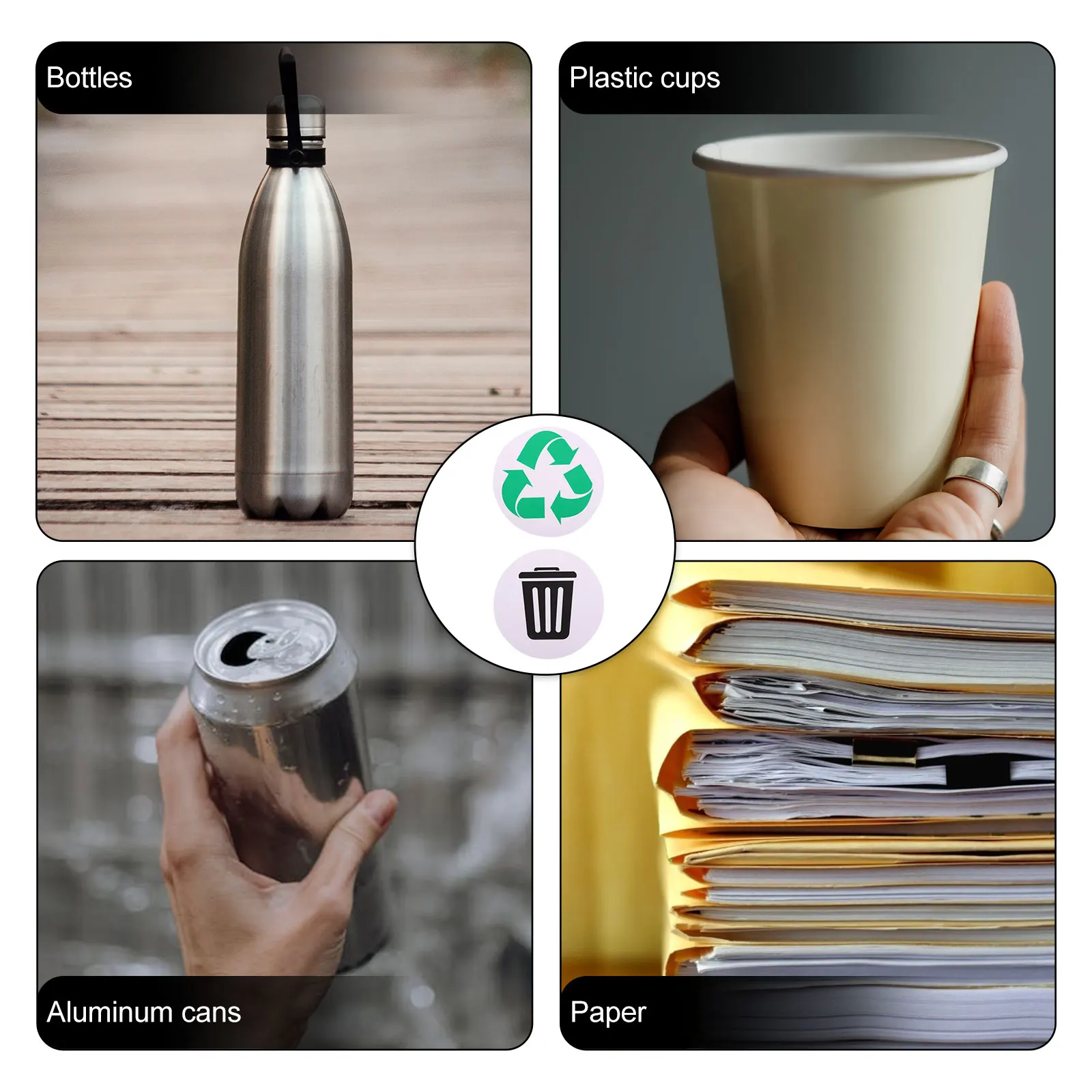 6 Pieces Garbage Sorting Stickers Trash Recycling Labels Waterproof Adhesive Bin Tags Reusable Home Office Garden Park Waste
6 Pieces Garbage Sorting Stickers Trash Recycling Labels Waterproof Adhesive Bin Tags Reusable Home Office Garden Park Waste