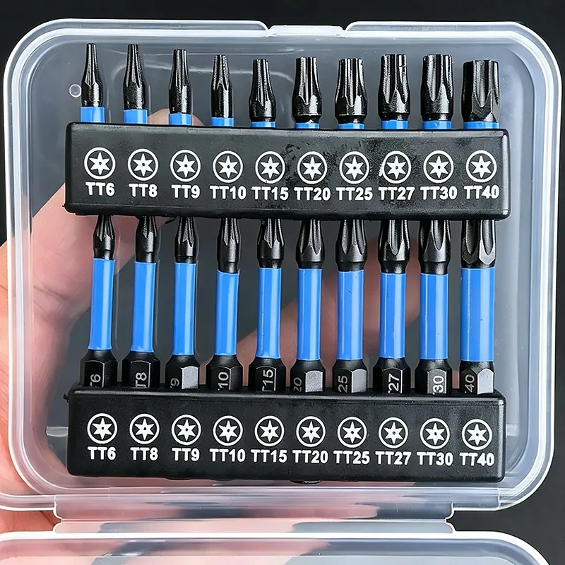 20/10pcs Magnetic Torx Head Shank Drill Bit Set 25/50mm Hexagonal Screwdriver Bits Wrench Screw Driver Electric Drilling Tools
20/10pcs Magnetic Torx Head Shank Drill Bit Set 25/50mm Hexagonal Screwdriver Bits Wrench Screw Driver Electric Drilling Tools