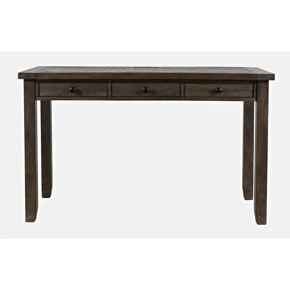 Madison County Solid Pine Wood Farmhouse Desk with USB Charging, Rustic Writing Desk for Home Office, Barnwood Brown
Madison County Solid Pine Wood Farmhouse Desk with USB Charging, Rustic Writing Desk for Home Office, Barnwood Brown