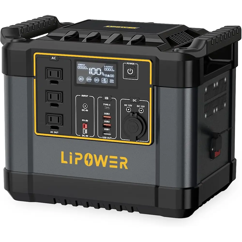 Portable Power Station, 1075Wh LiePO4 Battery or Outages, 1200W|2000W Surge r Generator or Camping, Power Generator Home Use, Ba
Portable Power Station, 1075Wh LiePO4 Battery or Outages, 1200W|2000W Surge r Generator or Camping, Power Generator Home Use, Ba