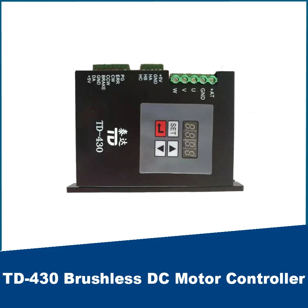 TD-430 Brushless DC Motor Controller 20VDC-50VDC Output Max Current 40A for 1000W Brushless DC Motor
TD-430 Brushless DC Motor Controller 20VDC-50VDC Output Max Current 40A for 1000W Brushless DC Motor