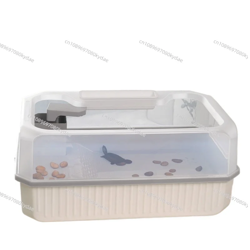 Large Turtle Tank with Basking Platform Brazilian Slider Habitat, Escape-Proof Reptile Enclosure Spacious Aquatic Terrarium
Large Turtle Tank with Basking Platform Brazilian Slider Habitat, Escape-Proof Reptile Enclosure Spacious Aquatic Terrarium