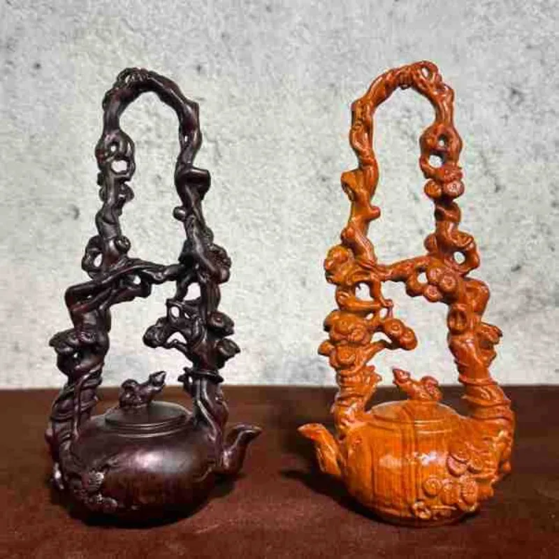 Wooden Carving Home Bogu Frame Lifting Beam Pot Ornament Squirrel Teapot Solid Wood Creative Decoration
Wooden Carving Home Bogu Frame Lifting Beam Pot Ornament Squirrel Teapot Solid Wood Creative Decoration