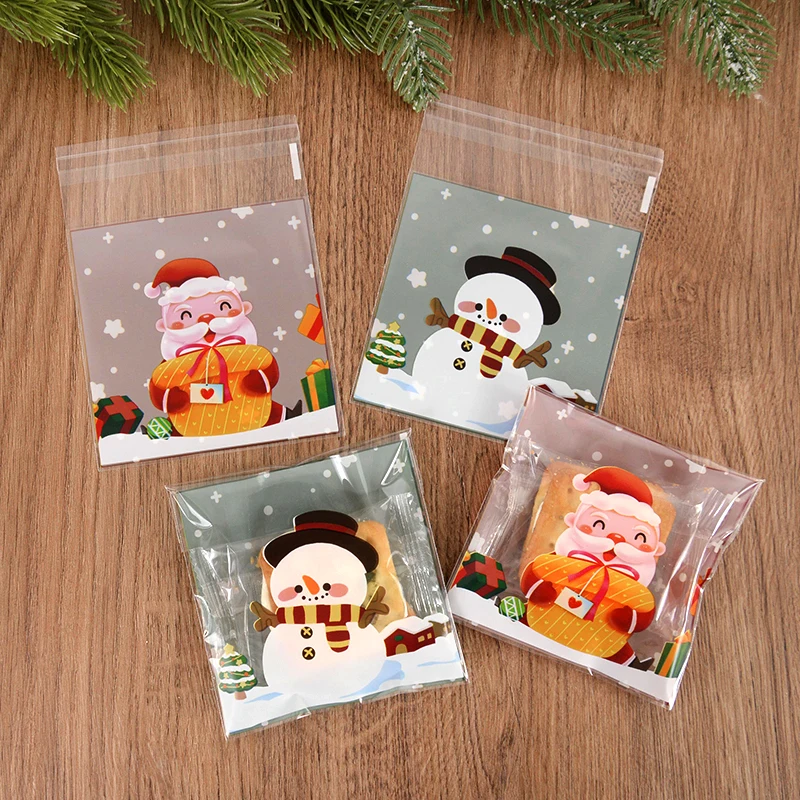 100pcs Christmas Candy Bags Santa Claus Snowman Cookie Gifts Packing Bag With Adhesive Plastic Pockets Christmas Food Packaging
100pcs Christmas Candy Bags Santa Claus Snowman Cookie Gifts Packing Bag With Adhesive Plastic Pockets Christmas Food Packaging