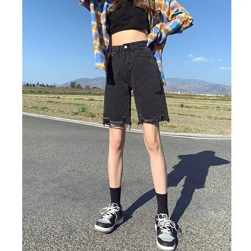 Summer Girls Loose Fit Casual Short Jeans Female Korean Wide Leg Jeans Pants Lady Ripped High Waisted Denim Shorts
Summer Girls Loose Fit Casual Short Jeans Female Korean Wide Leg Jeans Pants Lady Ripped High Waisted Denim Shorts