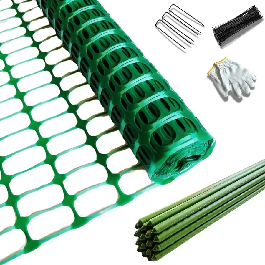 Plastic Fence Extra Strength with Stakes, 40 x 100 Roll Green, 40 x 100
Plastic Fence Extra Strength with Stakes, 40 x 100 Roll Green, 40 x 100