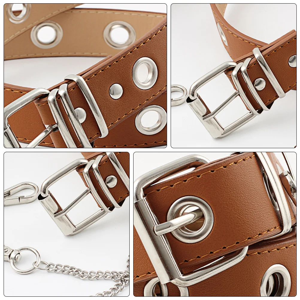 Holed Waist Women Dress Accessory Round Buckle Metal Strength Resistance Fashionable Holed Belt Round Hole Belt
Holed Waist Women Dress Accessory Round Buckle Metal Strength Resistance Fashionable Holed Belt Round Hole Belt