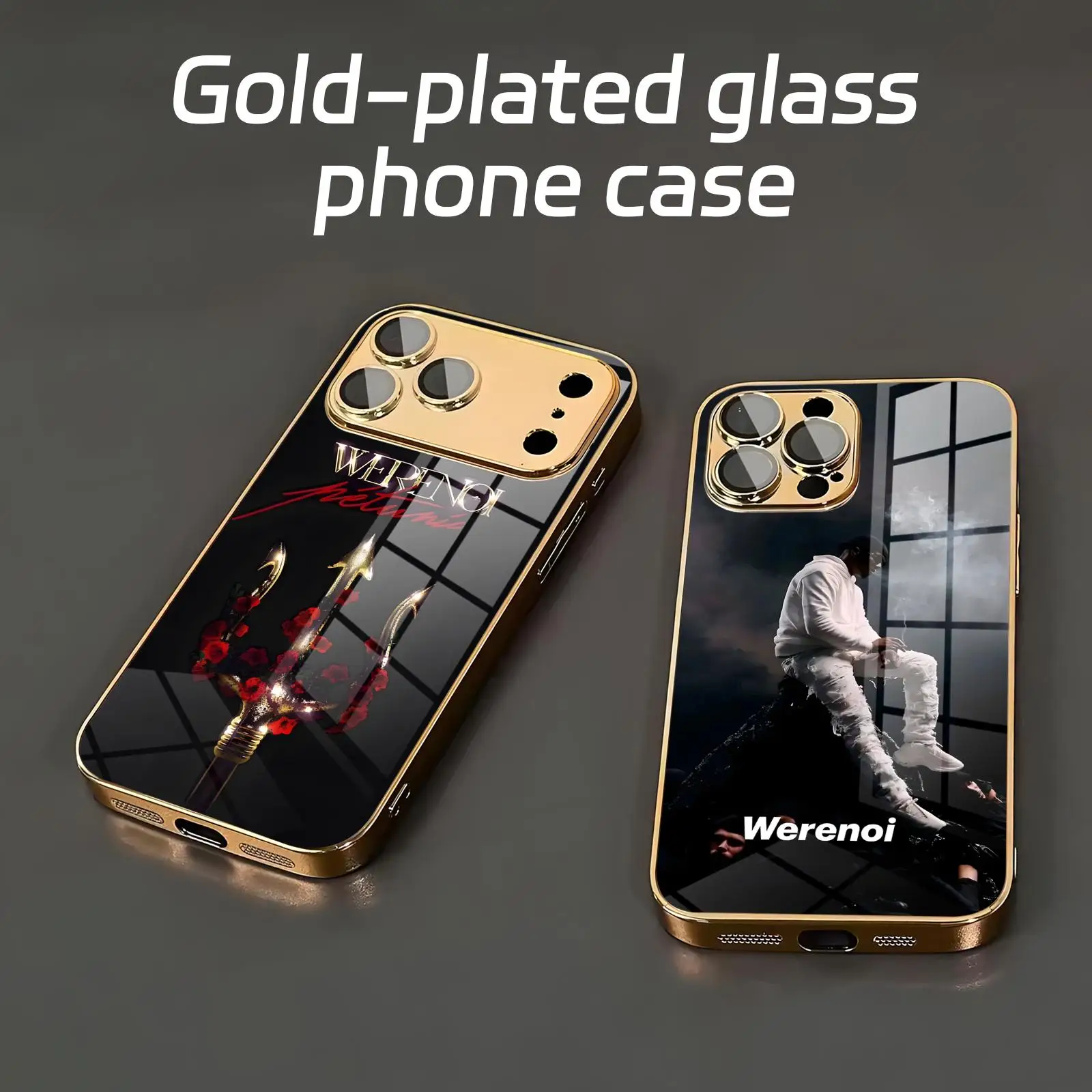 rap Werenoi Phone Case For iPhone17 16 16e 15 14 13 12Plus Mini Pro Max Electroplated glass Phone Case
rap Werenoi Phone Case For iPhone17 16 16e 15 14 13 12Plus Mini Pro Max Electroplated glass Phone Case
