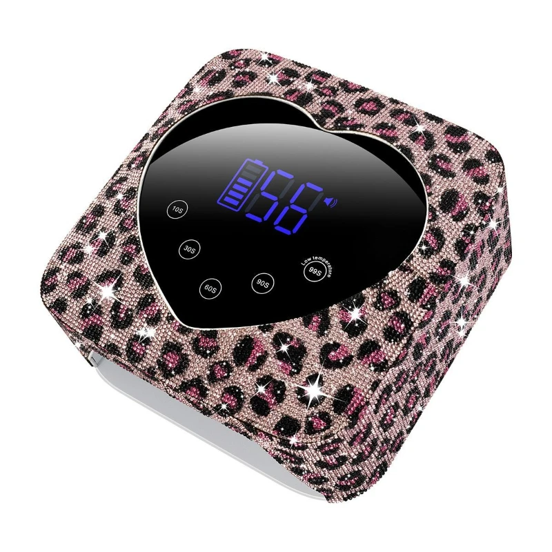 Leopard print sticker drill rechargeable manicure light phototherapy machine 72W wireless manicure machine
Leopard print sticker drill rechargeable manicure light phototherapy machine 72W wireless manicure machine