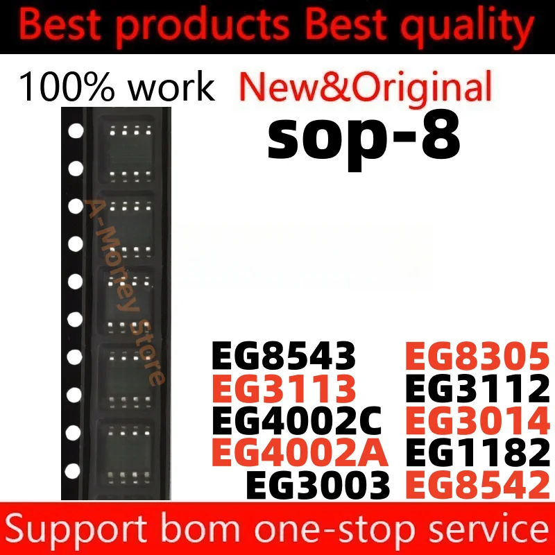 (10pcs)EG3014 EG8305 EG3112 EG3113 EG3003 EG8543 EG8542 EG1182 EG4002A EG4002C sop-8
(10pcs)EG3014 EG8305 EG3112 EG3113 EG3003 EG8543 EG8542 EG1182 EG4002A EG4002C sop-8