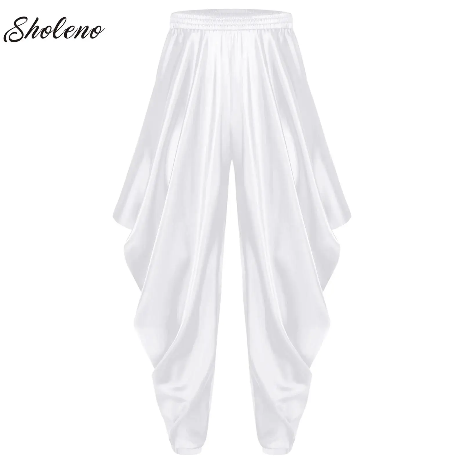 Womens Festive Baggy Bloomers Arabian Prince Cosplay Costume Halloween Roleplay Carnival Party Trousers Adult Satin Dhoti Pants
Womens Festive Baggy Bloomers Arabian Prince Cosplay Costume Halloween Roleplay Carnival Party Trousers Adult Satin Dhoti Pants