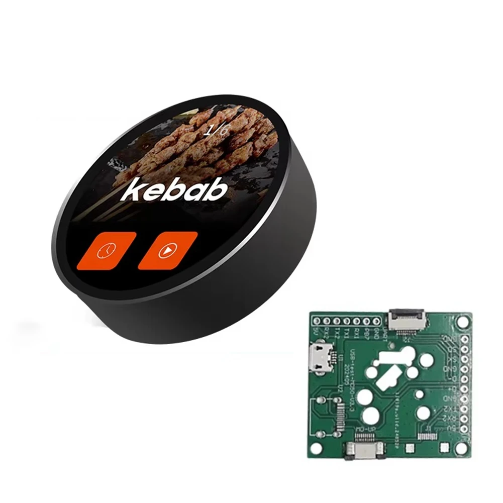A07I ESP32 S3 LVGL Development Board 1.5-Inch 466x466 Round OLED Touch Knob Display Wifi Bluetooth with Adapter Board Black
A07I ESP32 S3 LVGL Development Board 1.5-Inch 466x466 Round OLED Touch Knob Display Wifi Bluetooth with Adapter Board Black