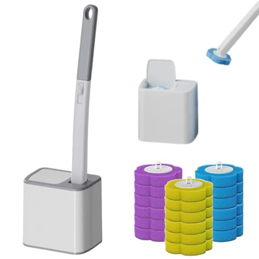 2026 New Disposable Toilet Brush, Toilet Cleaner Brush with 18 Replacement Heads and Holder, Automatic Lid Opening, No Need to
2026 New Disposable Toilet Brush, Toilet Cleaner Brush with 18 Replacement Heads and Holder, Automatic Lid Opening, No Need to