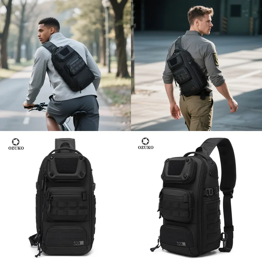 【New style】OZUKO chest bag men's high-end waterproof tactical -body bag multi-functional wear-resistant outdoor functional -bod
【New style】OZUKO chest bag men's high-end waterproof tactical -body bag multi-functional wear-resistant outdoor functional -bod
