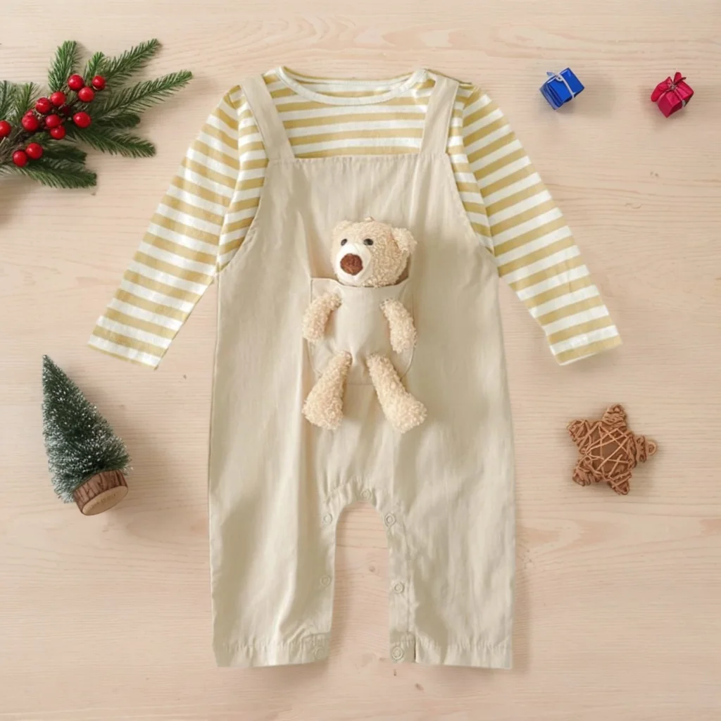 Sanlutoz Long Sleeve Baby Boys Girls Rompers Cute Bear Infants Unisex Clothing Jumpsuits Casual
Sanlutoz Long Sleeve Baby Boys Girls Rompers Cute Bear Infants Unisex Clothing Jumpsuits Casual