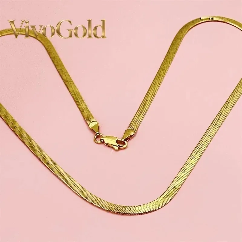 VivoGold Men's & Women's 24K Gold AU999 Flat Snake Necklace - Pure gold, auspicious snake, perfect couple set, thoughtful gift
VivoGold Men's & Women's 24K Gold AU999 Flat Snake Necklace - Pure gold, auspicious snake, perfect couple set, thoughtful gift