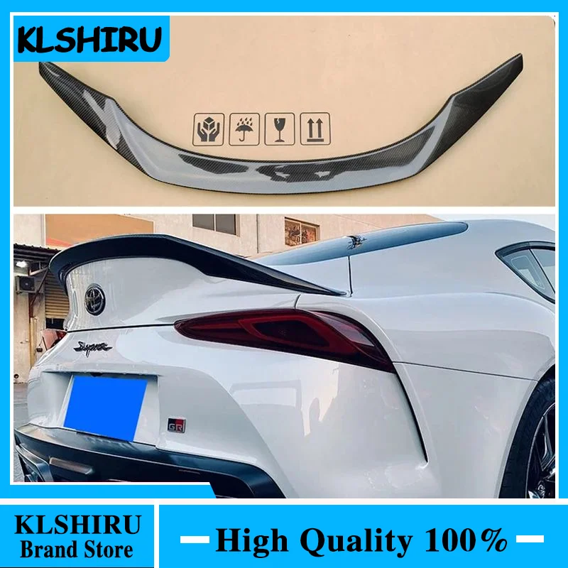 High Quality Carbon Fiber Spoiler Rear Boot Racing Trunk Wing For Toyota Supra A90 MK5 2019 -2022 FRP Car Styling Bumper
High Quality Carbon Fiber Spoiler Rear Boot Racing Trunk Wing For Toyota Supra A90 MK5 2019 -2022 FRP Car Styling Bumper