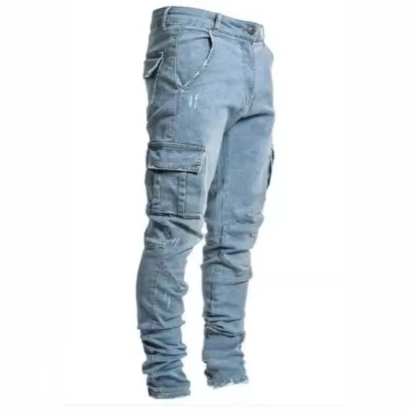 Comfortable Mens Slim Fit Stretch Jeans Skinny Denim Pants with Side Pockets
Comfortable Mens Slim Fit Stretch Jeans Skinny Denim Pants with Side Pockets