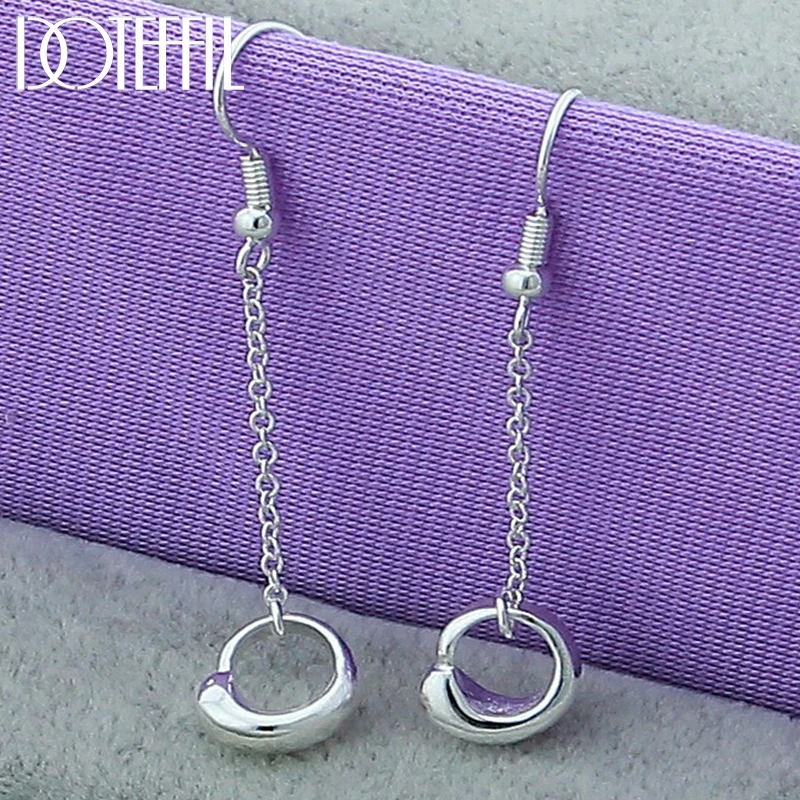 DOTEFFIL 925 Sterling Silver Water Droplets Long Drop Earrings For Woman Wedding Engagement Fashion Party Charm Jewelry
DOTEFFIL 925 Sterling Silver Water Droplets Long Drop Earrings For Woman Wedding Engagement Fashion Party Charm Jewelry