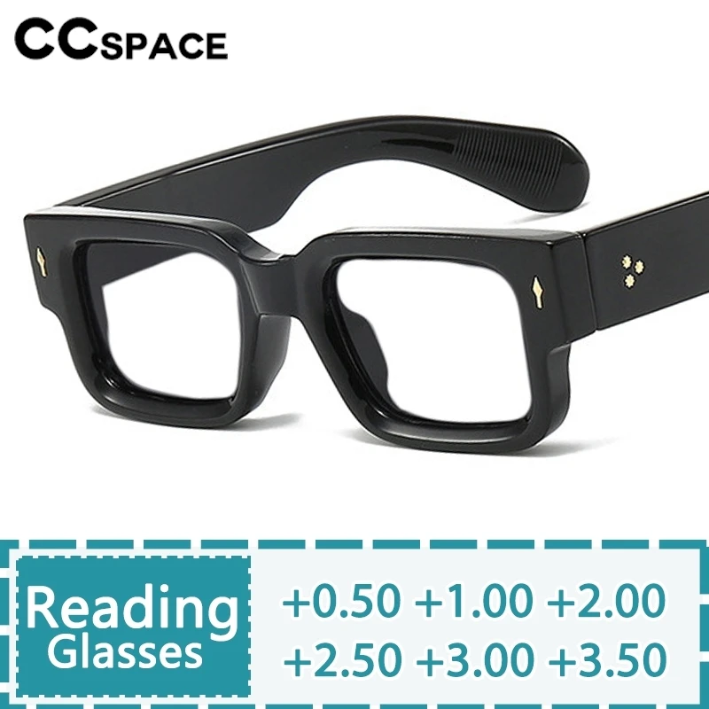 Brand Design Rectangle Reading Glasses Luxury Rivet Retro Resin Optical Presbyopic Eyeglasses Custom Diopter+50 ~+600 #301034
Brand Design Rectangle Reading Glasses Luxury Rivet Retro Resin Optical Presbyopic Eyeglasses Custom Diopter+50 ~+600 #301034