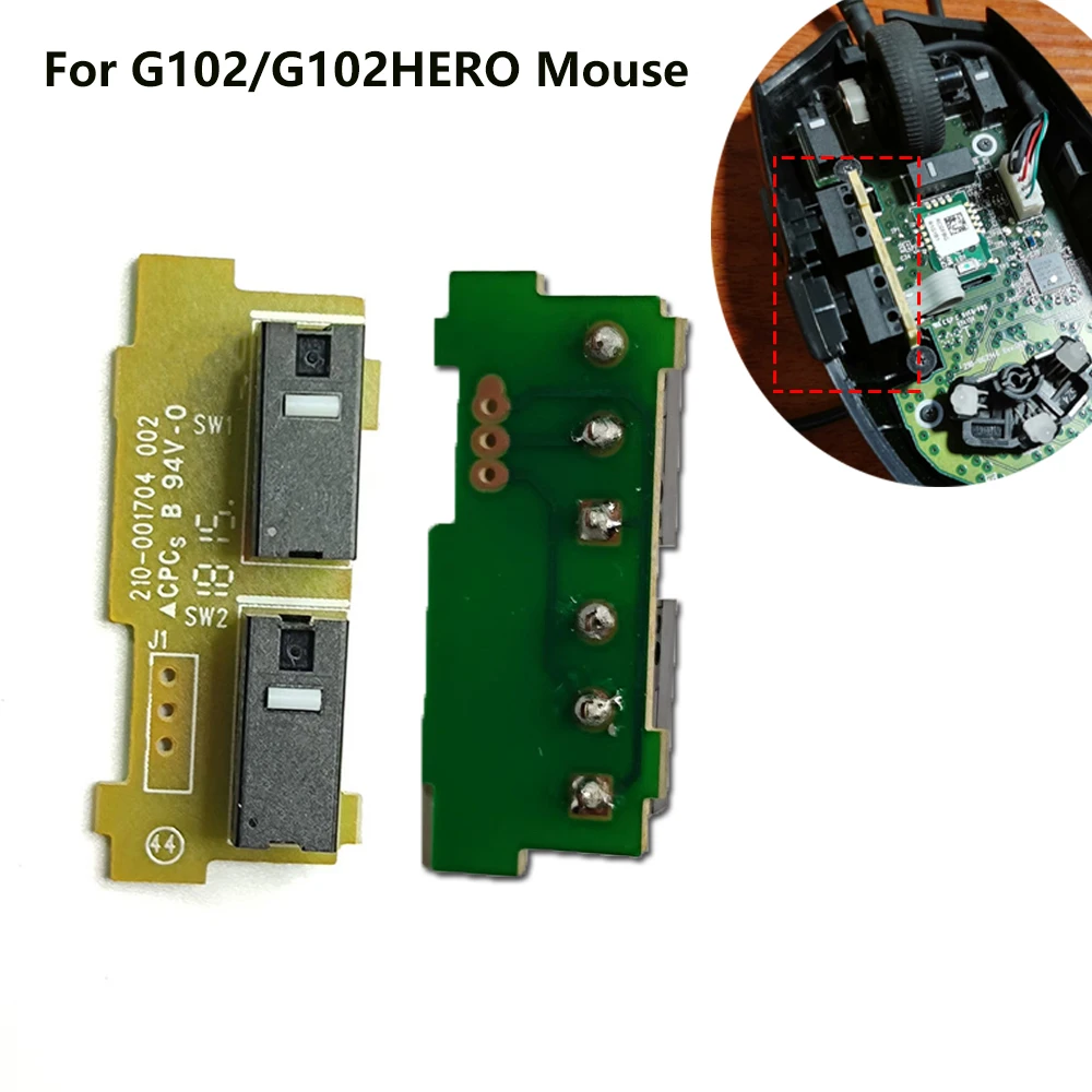 Replacement Mouse Micro Switch Button Board Key Motherboard for Logitech G102 G102HERO Mouse Side Button Circuit Board Parts
Replacement Mouse Micro Switch Button Board Key Motherboard for Logitech G102 G102HERO Mouse Side Button Circuit Board Parts