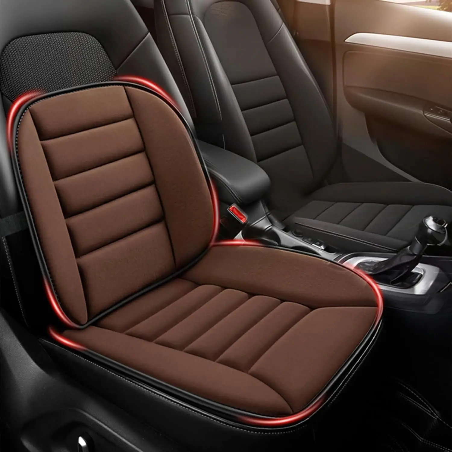 Car Seat Cushion and Lumbar Support Pillow 1.2'' Thick Memory Foam Desk Chair Cushion Back Support for Automotive Seat
Car Seat Cushion and Lumbar Support Pillow 1.2'' Thick Memory Foam Desk Chair Cushion Back Support for Automotive Seat