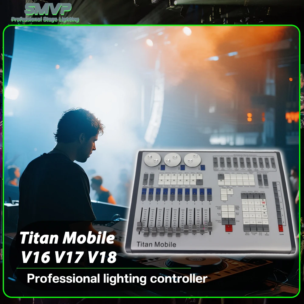 Titan Mobile V16/V17.1/V18 DMX512 Professional Console Stage Lighting 2048 4 Independent Channels DMX512 Output For Dj Disco
Titan Mobile V16/V17.1/V18 DMX512 Professional Console Stage Lighting 2048 4 Independent Channels DMX512 Output For Dj Disco