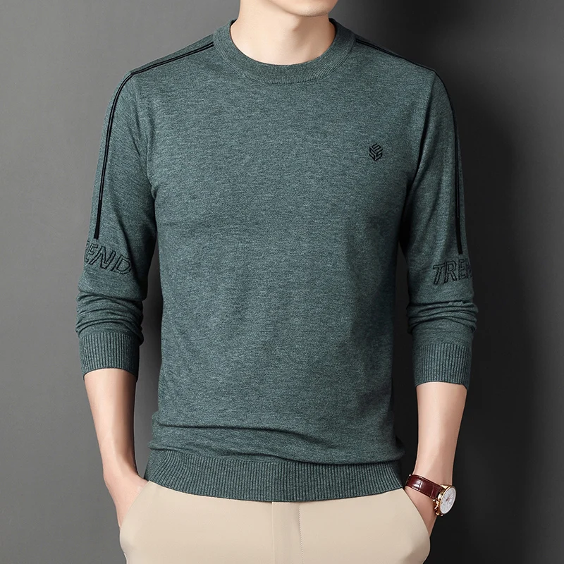 Мужской весенне-осенний круглый тонкий шерстяной трикотаж, свободный повседневный свитер с базовым слоем, модный свитер Ci Sle Long Sve round Ne
Мужской весенне-осенний круглый тонкий шерстяной трикотаж, свободный повседневный свитер с базовым слоем, модный свитер Ci Sle Long Sve round Ne