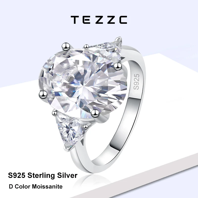 Tezzc 9ct Oval Cut Moissanite Rings for Women 925 Sterling Silver Diamond Engagement Wedding Band Jewelry With GRA Certificate
Tezzc 9ct Oval Cut Moissanite Rings for Women 925 Sterling Silver Diamond Engagement Wedding Band Jewelry With GRA Certificate