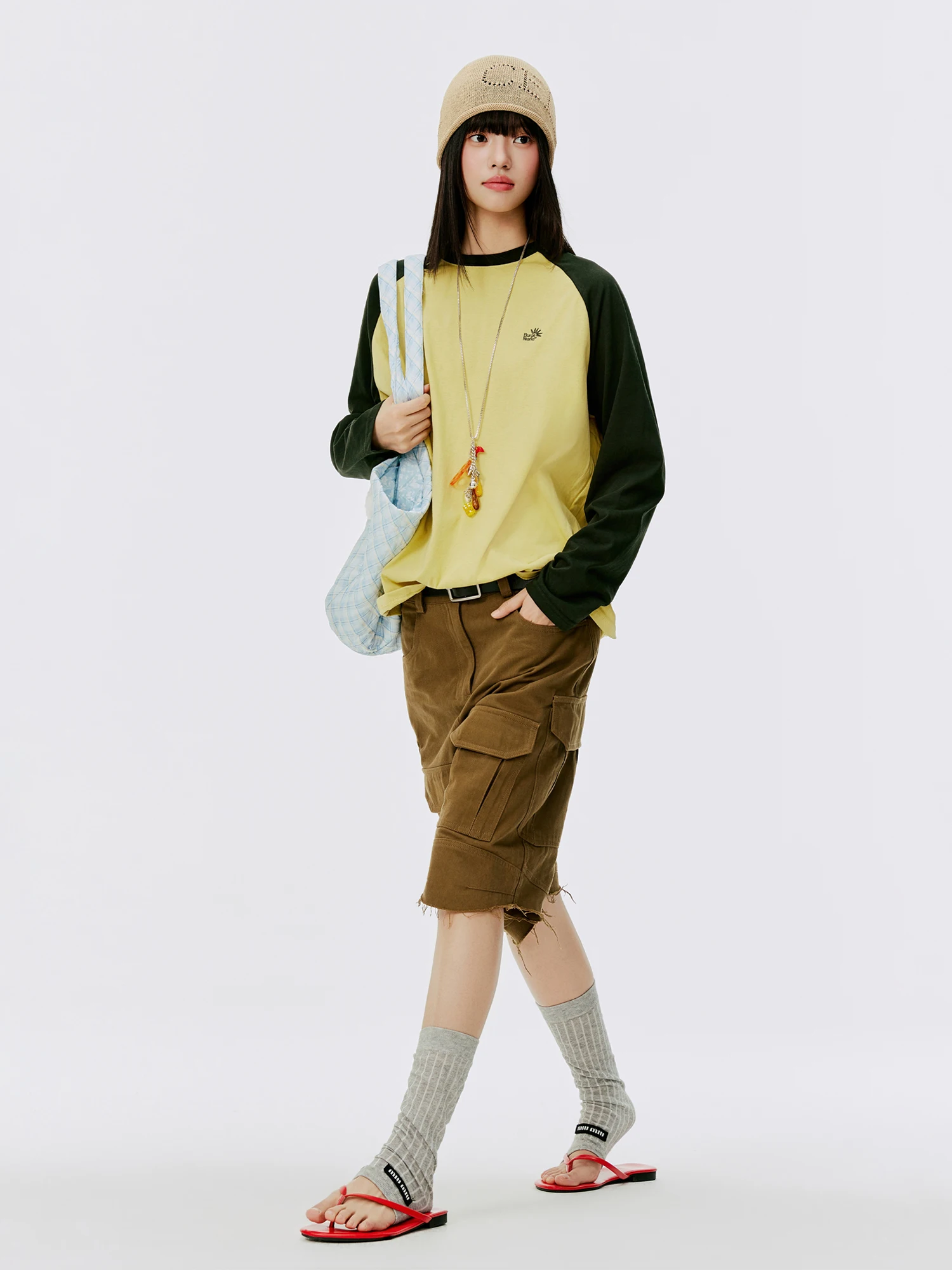 Loose Long Sve round Ne T-irt Women's Spring New Sle Color Blo oulder Pad Splicing Korean Sle Cotton Casual Top
Loose Long Sve round Ne T-irt Women's Spring New Sle Color Blo oulder Pad Splicing Korean Sle Cotton Casual Top