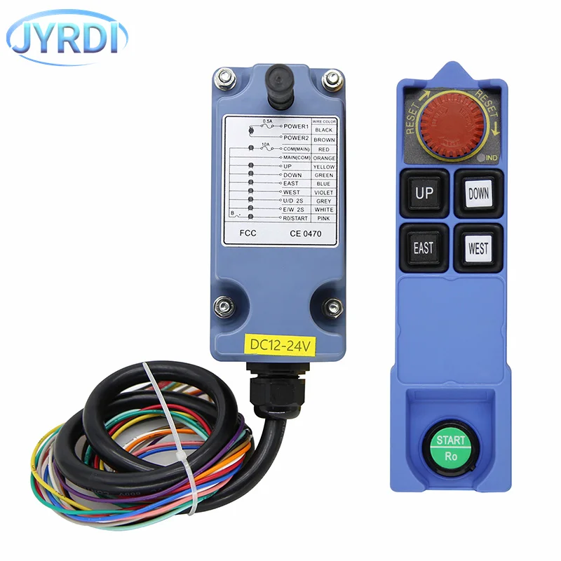 Saga L6B 4 keys double speed Industrial Wireless Radio Crane Remote Control switches winches track Crane controller
Saga L6B 4 keys double speed Industrial Wireless Radio Crane Remote Control switches winches track Crane controller