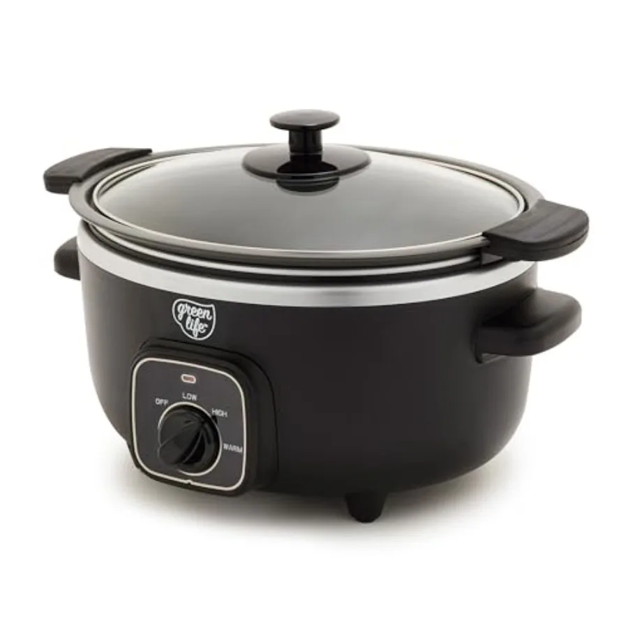 3.5QT Slow Cooker PFAS-Free Non-Toxic Ceramic Nonstick Removable Interior Bowl Programmable Keep Warm Stovetop and Oven Safe Po
3.5QT Slow Cooker PFAS-Free Non-Toxic Ceramic Nonstick Removable Interior Bowl Programmable Keep Warm Stovetop and Oven Safe Po