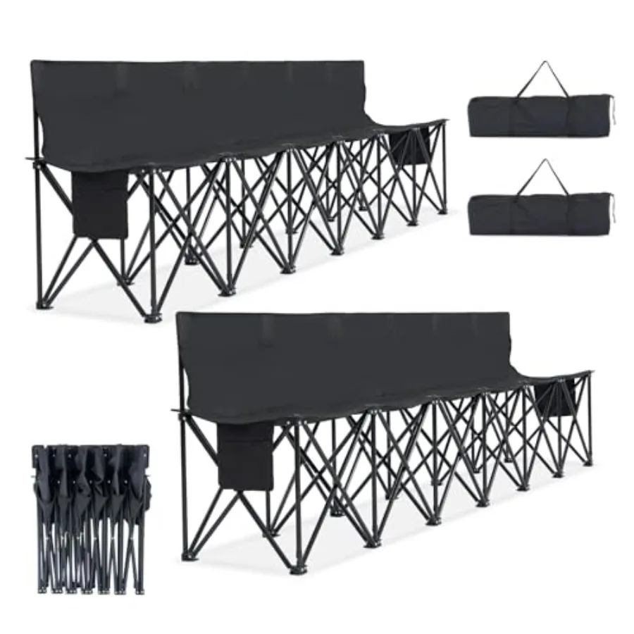 Portable Bench 6 Seat Soccer Benches for Team Folding Soccer Bench Chair Sideline Benches Camping Chairs for Football Camp Spor
Portable Bench 6 Seat Soccer Benches for Team Folding Soccer Bench Chair Sideline Benches Camping Chairs for Football Camp Spor