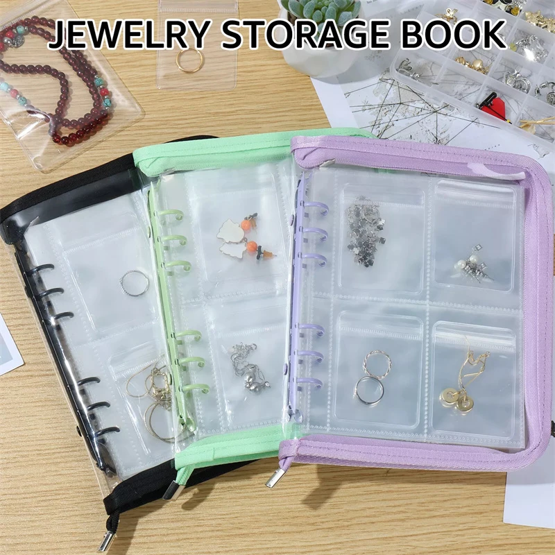 60 Pockets Jewelry Storage Albums Desktop Drawer Organizer Transparent Necklace Bracelet Ring Book Holder Jewelry Bag
60 Pockets Jewelry Storage Albums Desktop Drawer Organizer Transparent Necklace Bracelet Ring Book Holder Jewelry Bag