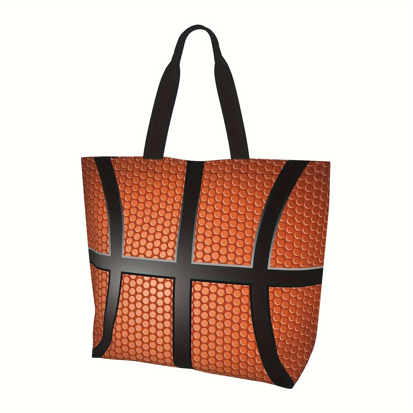 19.7" x 15.7" Spacious Basketball Design Tote Bag - Durable Sporty Polyester Shopper with Comfortable Handle - Ideal for e
19.7" x 15.7" Spacious Basketball Design Tote Bag - Durable Sporty Polyester Shopper with Comfortable Handle - Ideal for e