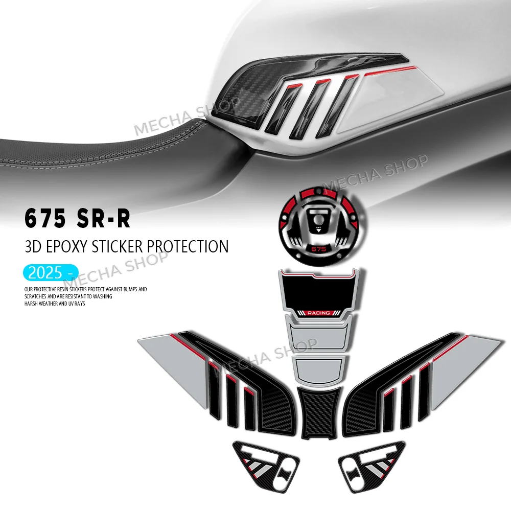 Защитный комплект наклеек из 3D-смолы для мотоцикла CF MOTO 675SR-R 2025-2026: накладка на бак, наклейка на порог
Защитный комплект наклеек из 3D-смолы для мотоцикла CF MOTO 675SR-R 2025-2026: накладка на бак, наклейка на порог